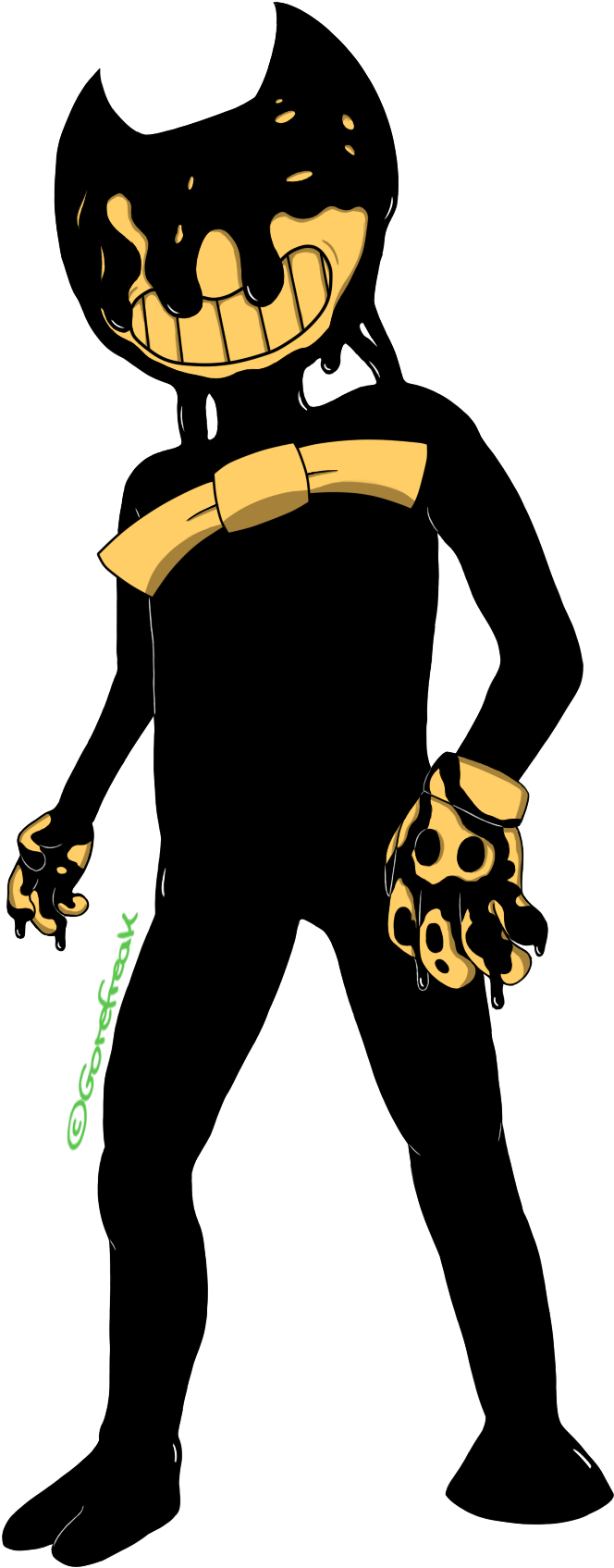Ink Full Body By - Bendy And The Ink Machine Costumes Clipart (1374x1807), Png Download
