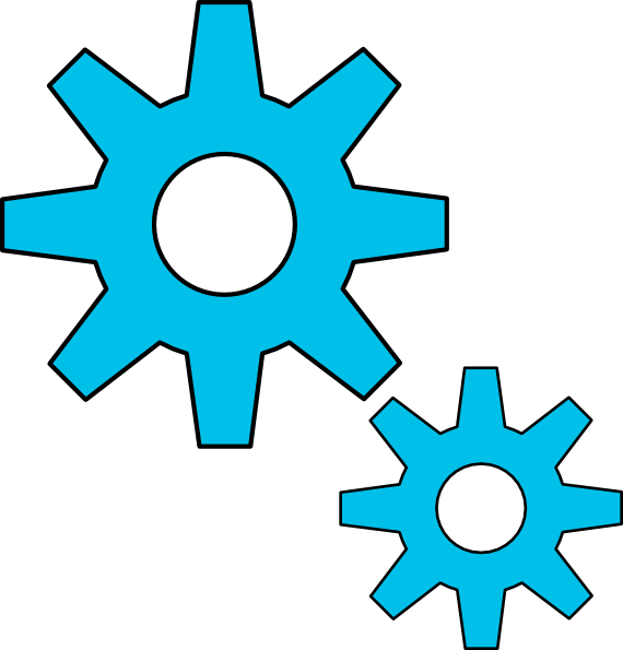 Clipart Transparent Background Gear - Png Download (570x595), Png Download