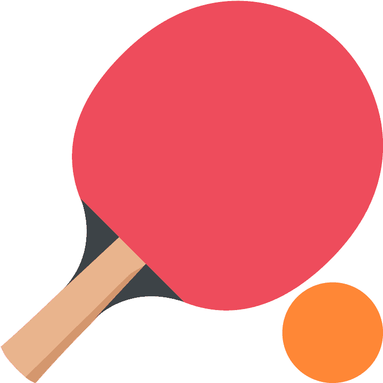 Ping Pong Emoji Clipart - Ping Pong Paddle Cartoon - Png Download (800x800), Png Download