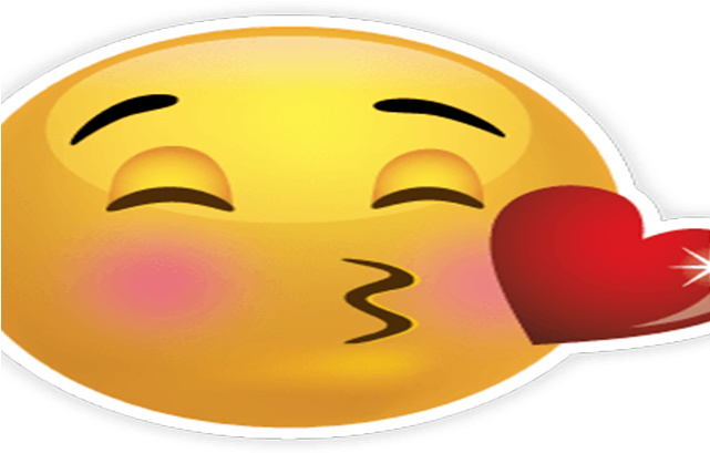 Kisses Clipart Iphone Emoticon - Happiness Sticker - Png Download (640x480), Png Download