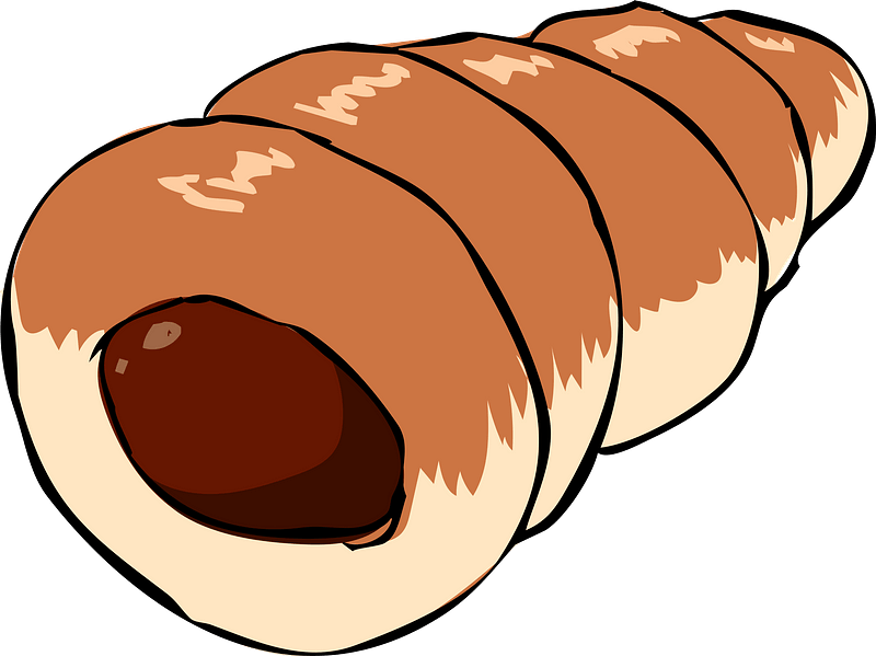 Corne Bread Food Clipart - Png Download (800x599), Png Download