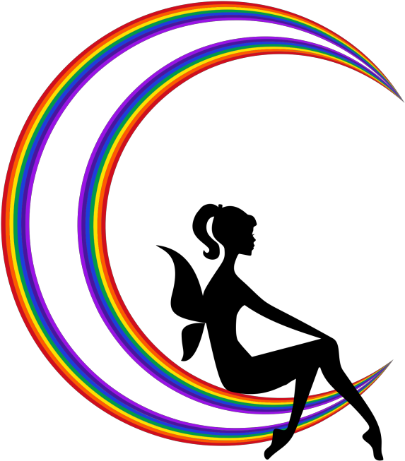 Fairy Png Icons - Fairy Moon Silhouette Clipart (600x685), Png Download