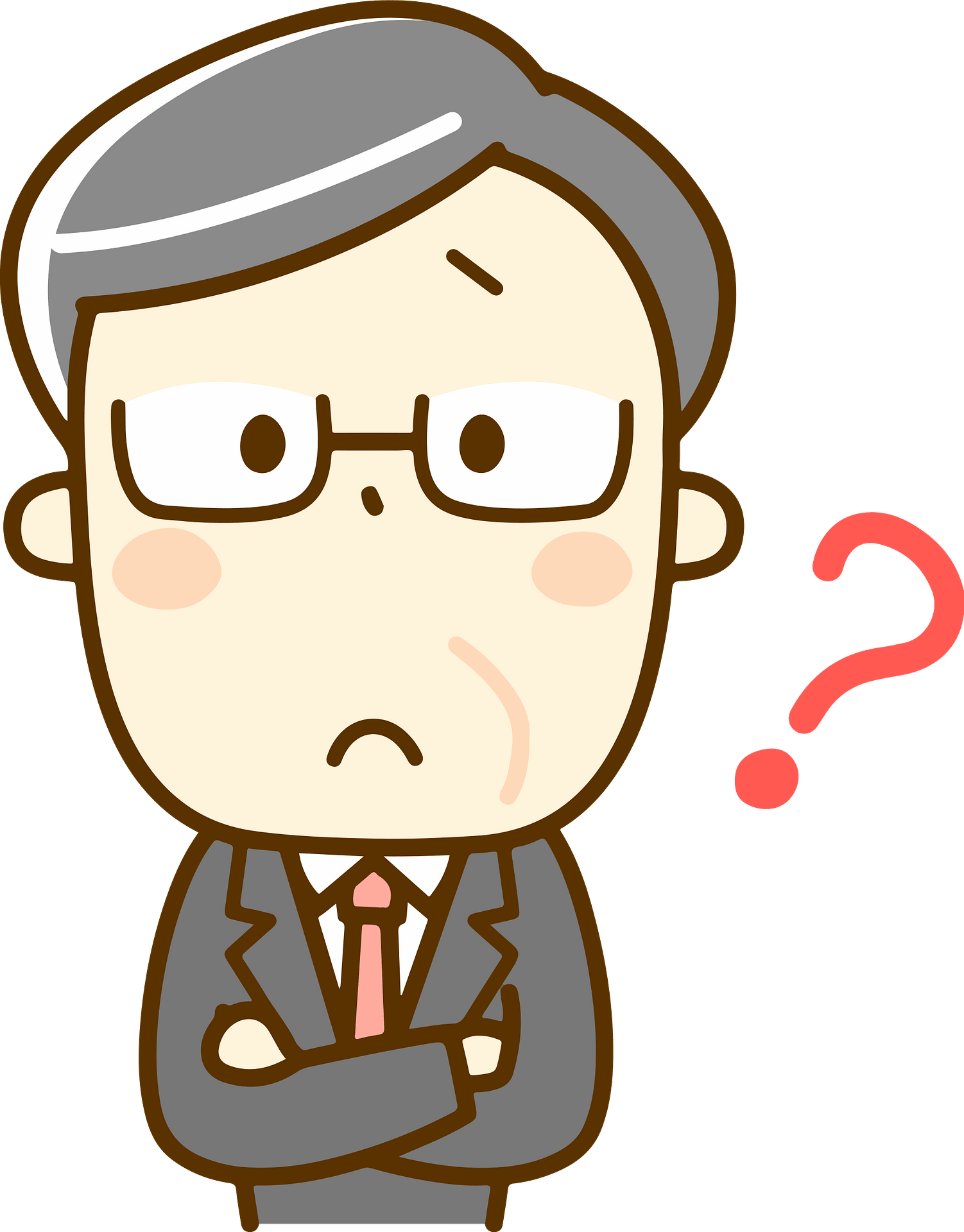 Boss Businessman Question Clipart - Png Angry Boss Clipart Transparent Png (626x800), Png Download