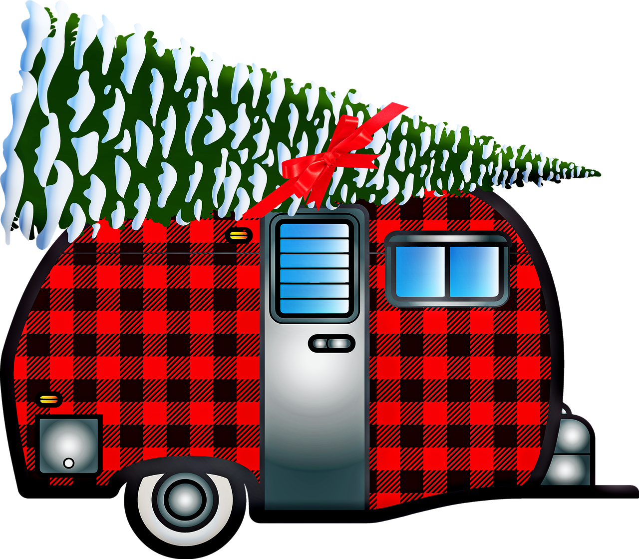 Buffalo Plaid Christmas Clipart - Png Download (1280x1119), Png Download