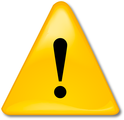 Download This High Resolution Attention Png Clipart - Warning Exclamation Mark Png Transparent Png (640x618), Png Download