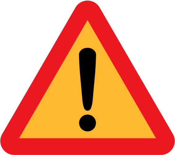Attention Sign Clipart (628x550), Png Download