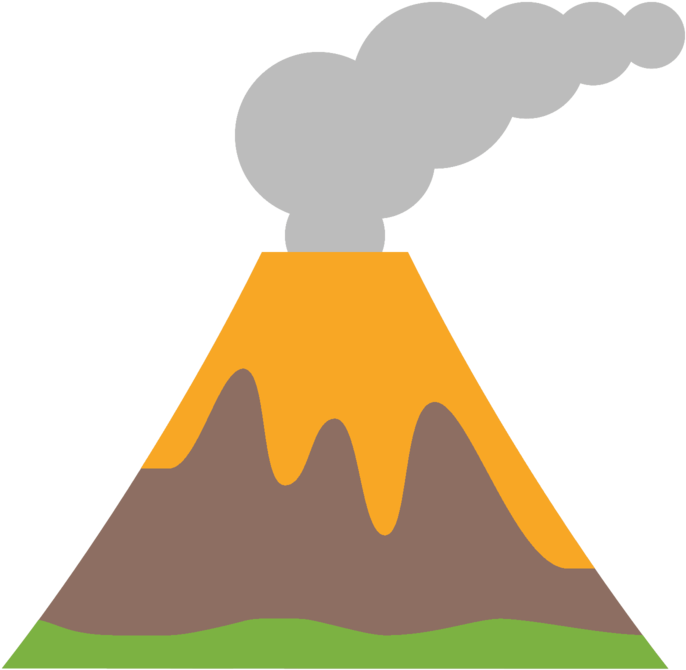 Transparent Background Volcano Clipart - Png Download (800x800), Png Download