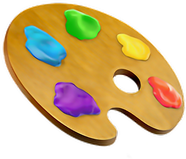 Emoji Paint Iphone Iphoneemoji Png Paint Palette Iphone Transparent