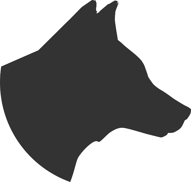 Boston Terrier Pit Bull Boxer Rottweiler Clip Art - Silhouette Dog Head Clipart - Png Download (640x611), Png Download