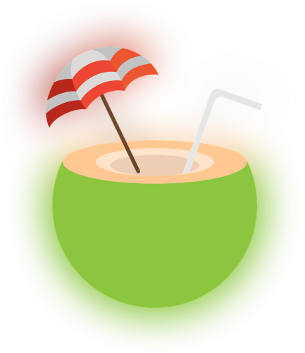 Coconut Water Clipart (700x500), Png Download
