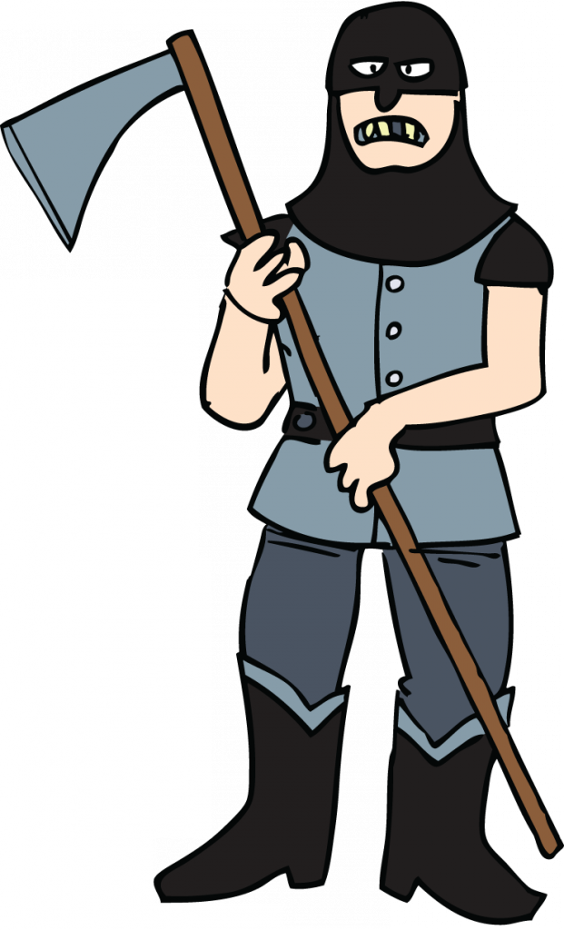 Zookeeper Clipart - Cartoon Executioner Png Transparent Png (621x1024), Png Download