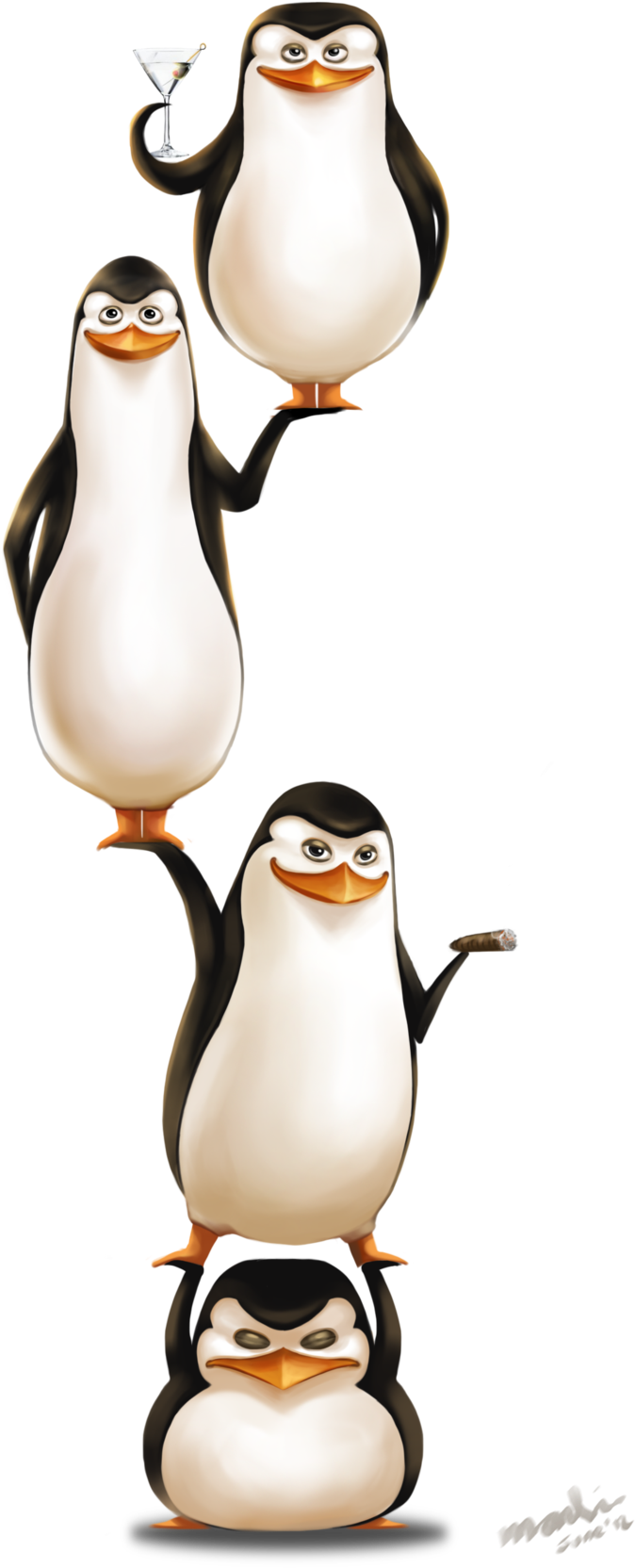 Madagascar Penguins Png - Penguins Of Madagascar Transparent Background Clipart (900x1875), Png Download