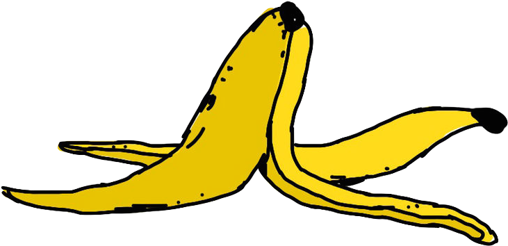 Transparent Background Banana Peel Clipart - Png Download (800x517), Png Download