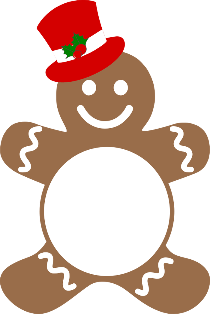 Transparent Background Gingerbread Man Png Clipart (700x1045), Png Download