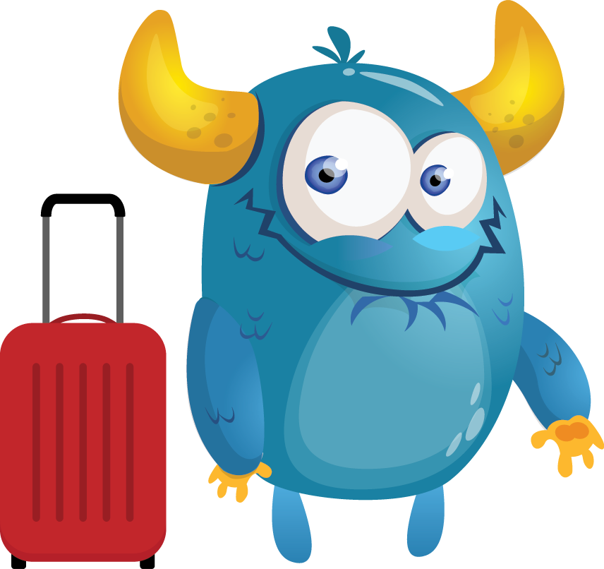 Imagen De Un Monstruo Animado Clipart (856x806), Png Download