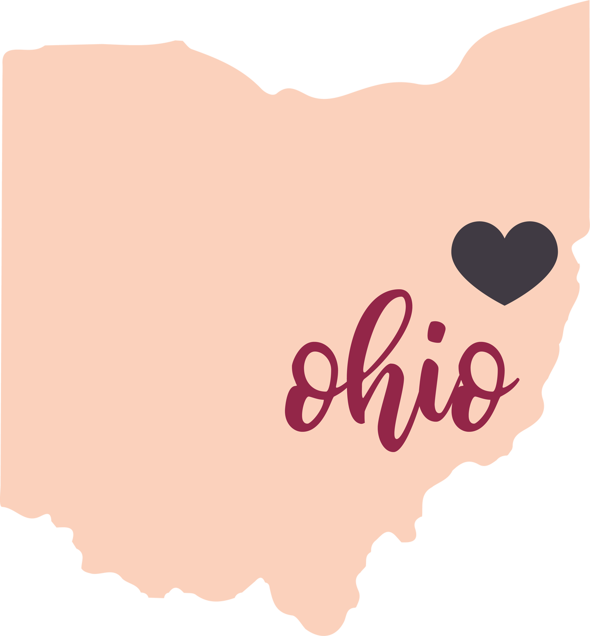 Ohio State Svg Cut File Clipart (1188x1280), Png Download