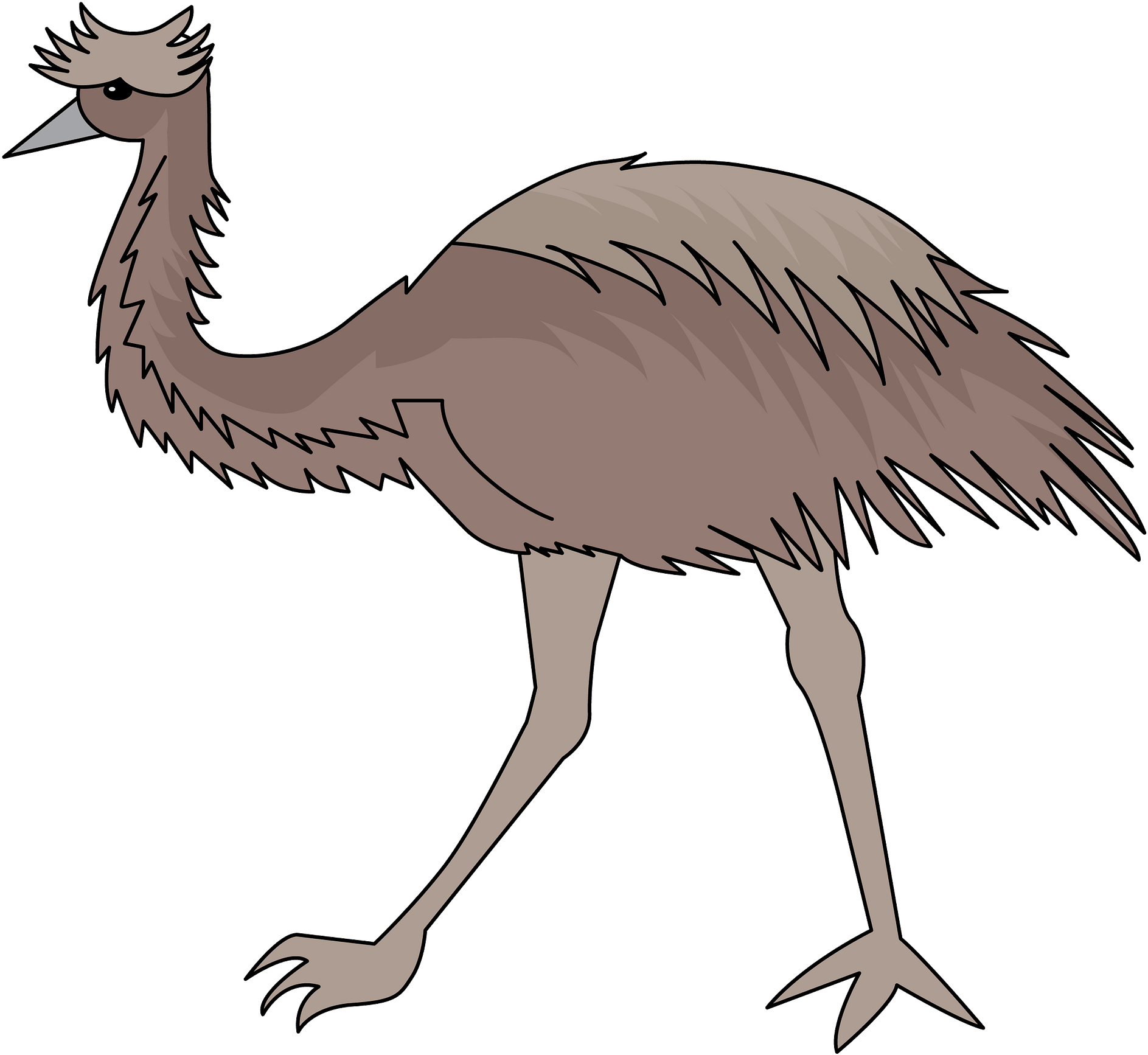 Ostrich Clipart (1920x1774), Png Download