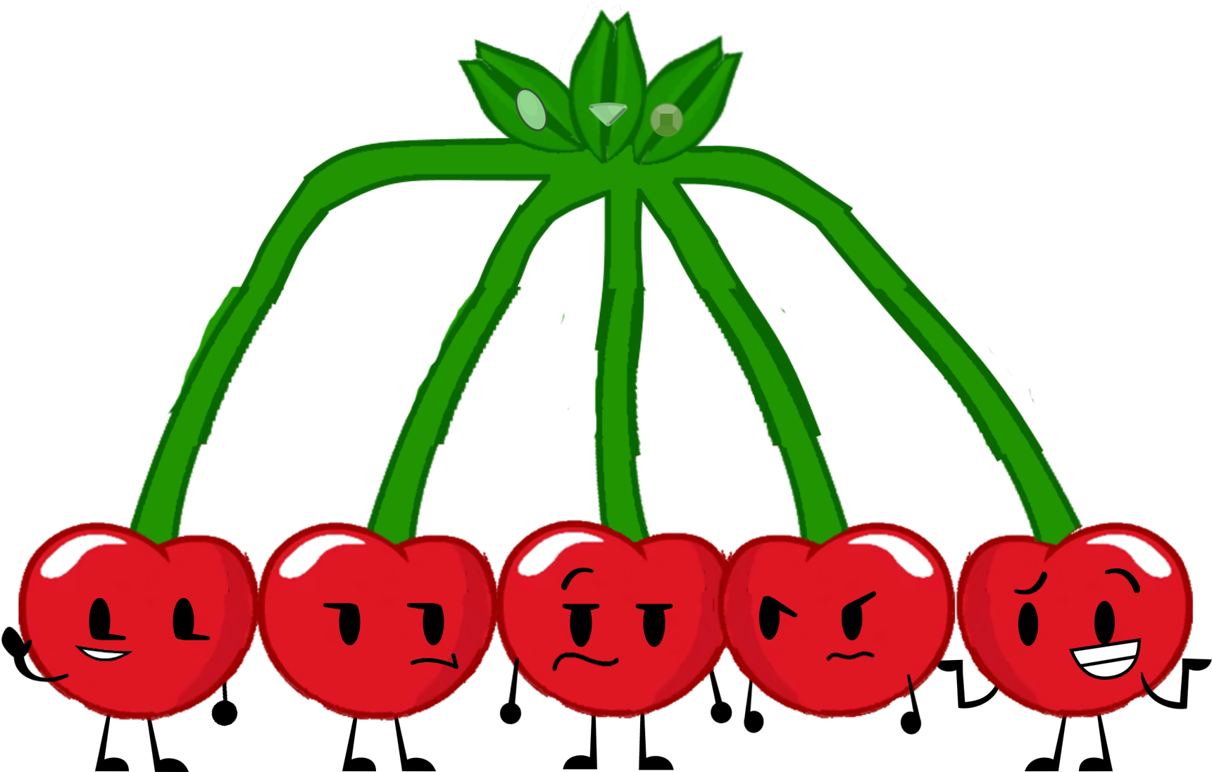 The Object Shows Community Wiki - Inanimate Insanity Cherries Asset Clipart...