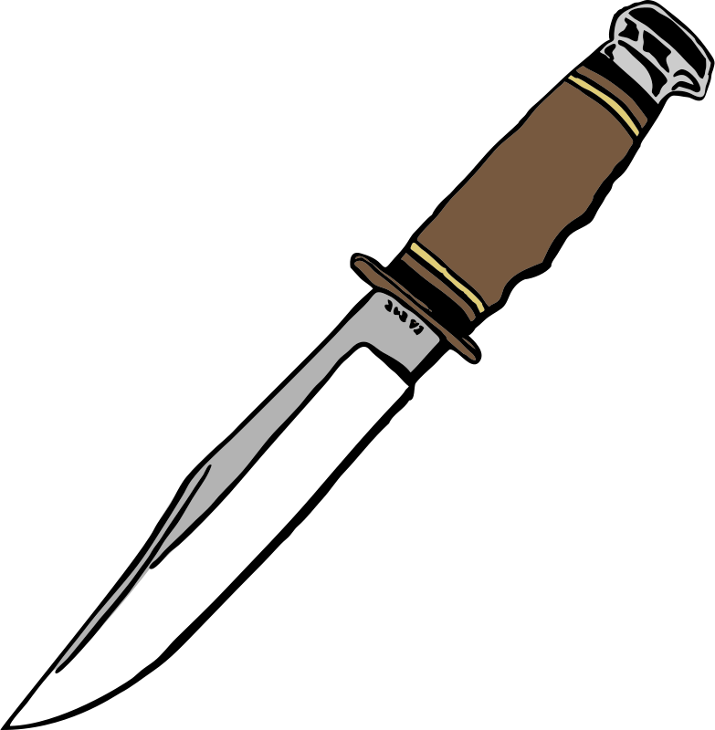Download Bowie Knife Kitchen Knives Clip Art Knife Clipart Png