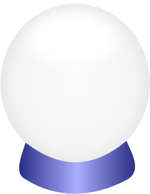 Animated Crystal Ball Clipart Clip Black And White - Circle - Png Download (555x785), Png Download