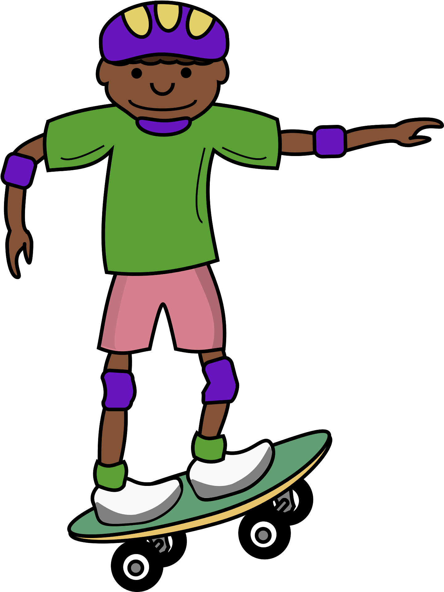 Skateboarding Clipart - Png Download (1439x1920), Png Download