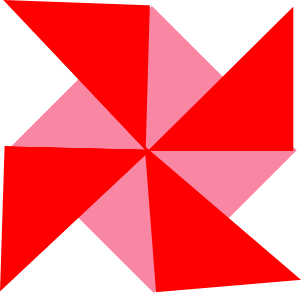 Vector Pinwheel Png Clipart (600x585), Png Download