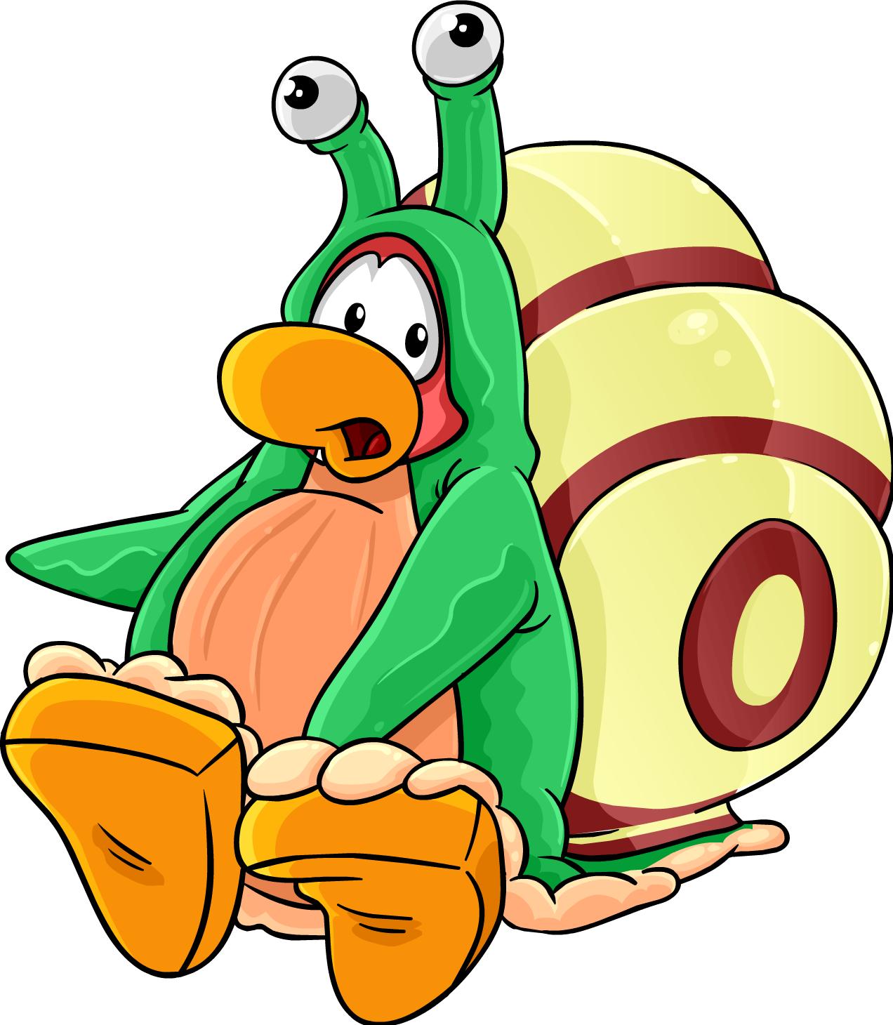 Snail Clipart Living Thing - Club Penguin Snail Costume - Png Download (1272x1460), Png Download