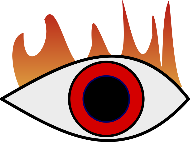 Burning Eye - Eyes Pain Clipart - Png Download (600x600), Png Download