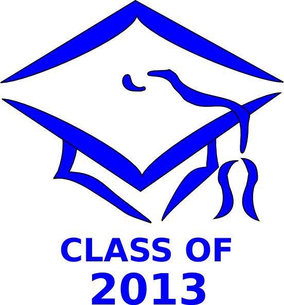 Where Is In 2013 Clipart Class - Graduation Cap Clip Art - Png Download (552x594), Png Download
