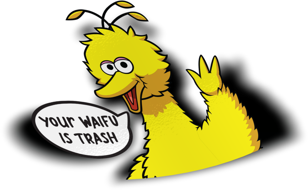Big Bird Sticker Clipart (982x607), Png Download