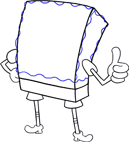 How To Draw Spongebob Easy Step - Draw A Coral Step By Step Easy Clipart (678x600), Png Download