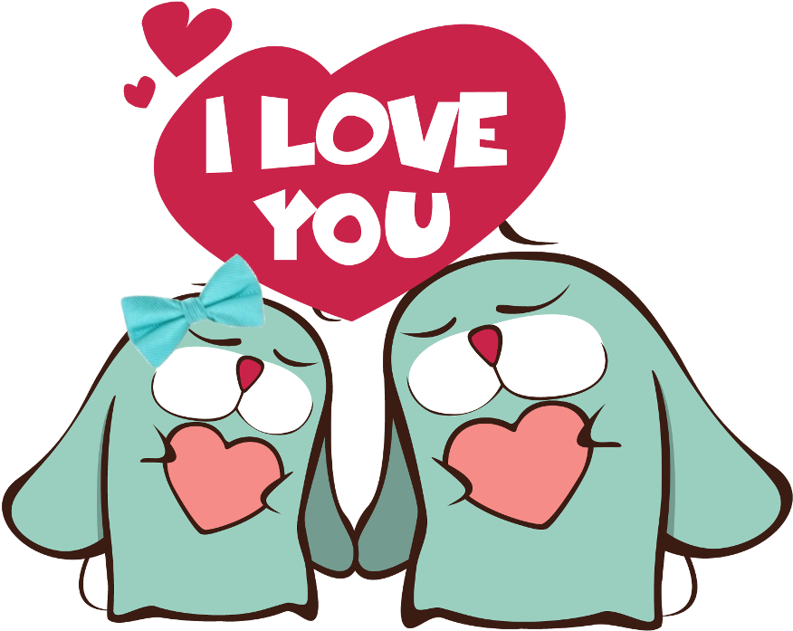 #clipart #love #ftestickers #araceliss #couple #love - Png Download (1024x1024), Png Download