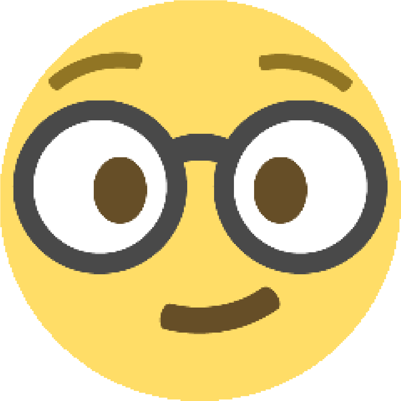 Emoticon Emoji Smiley Nerd Computer Icons - Nerd Emoji Clipart - Png Download (1400x1400), Png Download