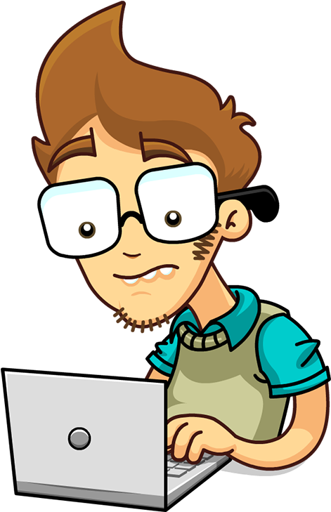 Nerd Big - Cartoon Clipart (800x800), Png Download