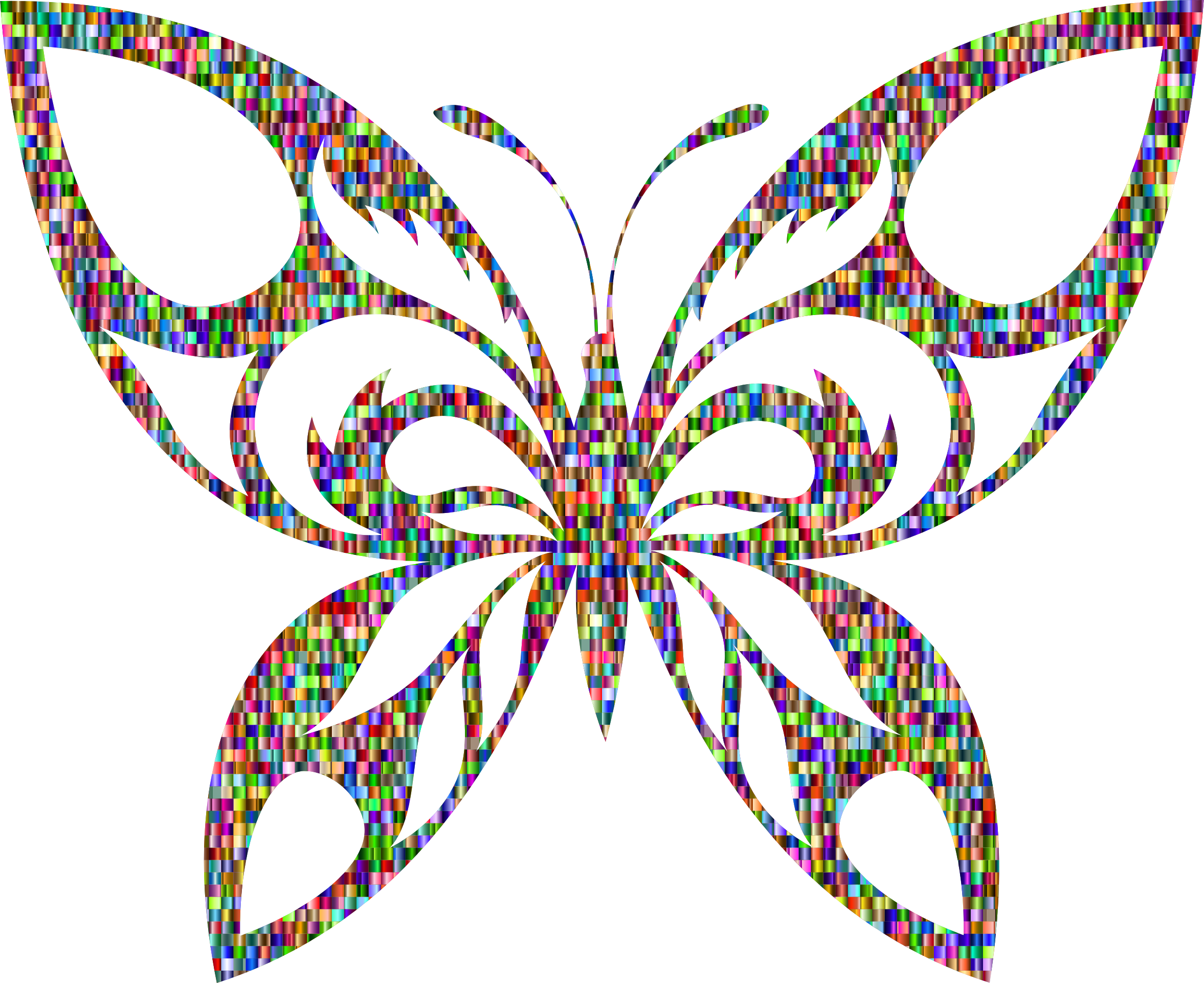Butterfly Silhouette Clip Art At Getdrawings Com - Black And White Silhouette Butterfly Clipart - Png Download (2354x1922), Png Download