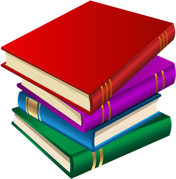 Free Clipart For Book And Quill Vector Black And White - Transparent Background Books Clip Art - Png Download (600x596), Png Download