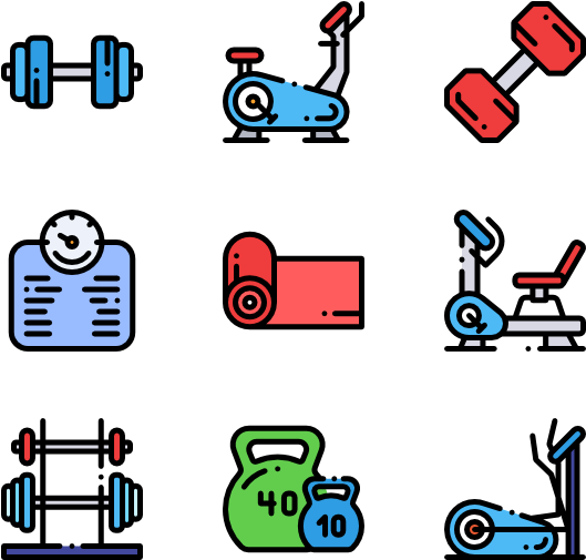 Gym Equipment Clipart Png Transparent Png (600x564), Png Download