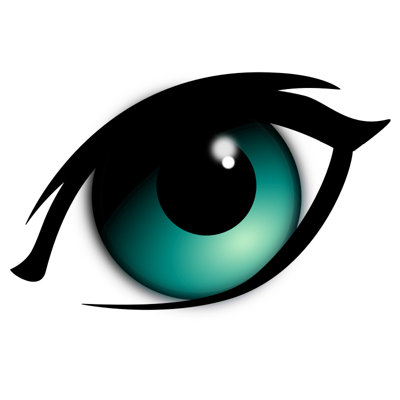 Iris,eye,organ - Blue Green Eyes Cartoon Clipart (750x750), Png Download