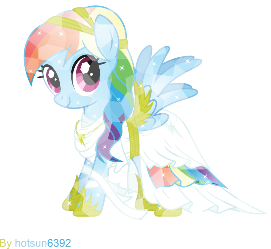 Our Rainbow Dash Is Extremely Similar To The Goddess - Iris Greek God Cartoon Clipart (900x829), Png Download