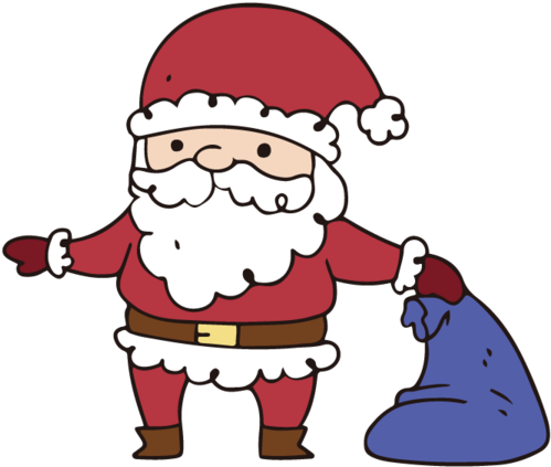 Transparent Santa Claus Christmas Day Drawing Cartoon - Santa Claus Clipart (600x600), Png Download