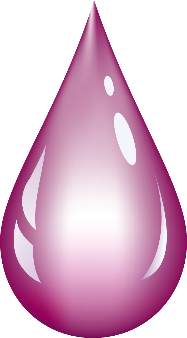 Pink Water Drop Png Clipart (711x1282), Png Download