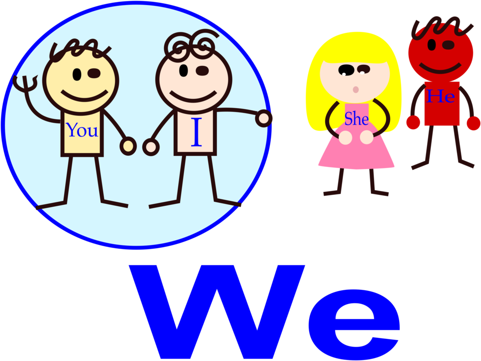 Emotion,human Behavior,area Png Clipart - We Pronoun Clipart Transparent Png (1061x750), Png Download