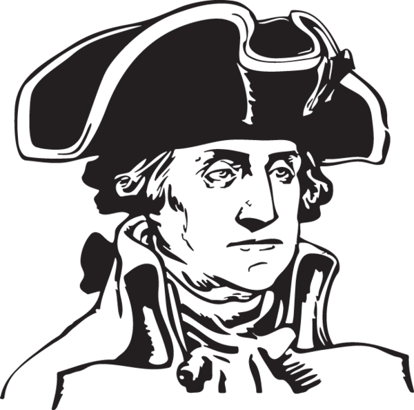 George Washington General Hat Clipart (600x594), Png Download