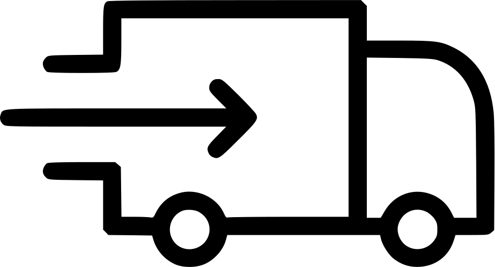 Delivery Van Import Svg - Shipping Icon Png Clipart (981x530), Png Download