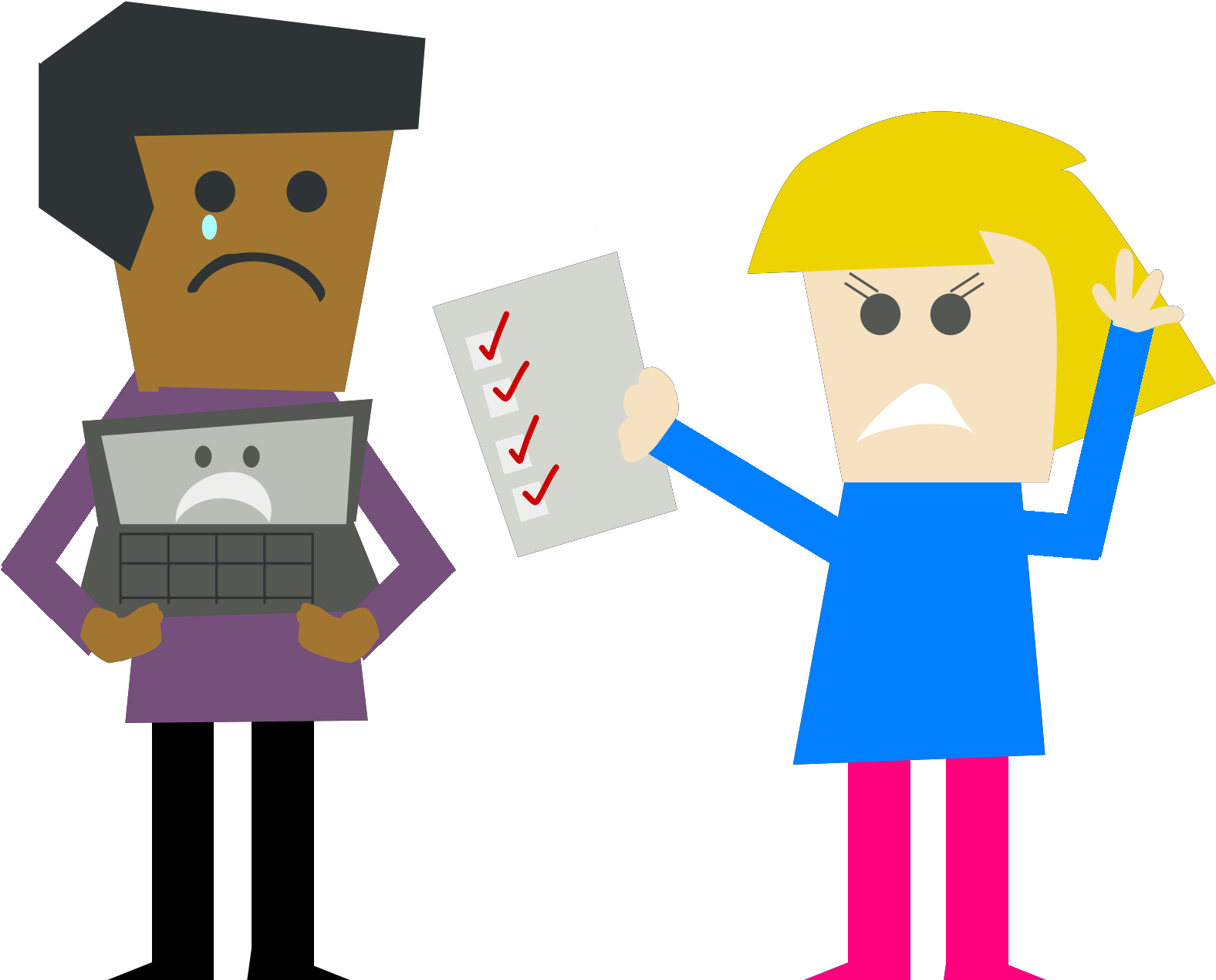 Unhappy Customer Clipart - Png Download (1600x1600), Png Download