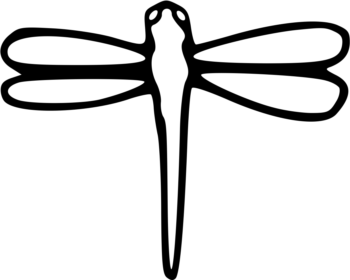 Dragonfly Pdf Clipart (1237x1004), Png Download