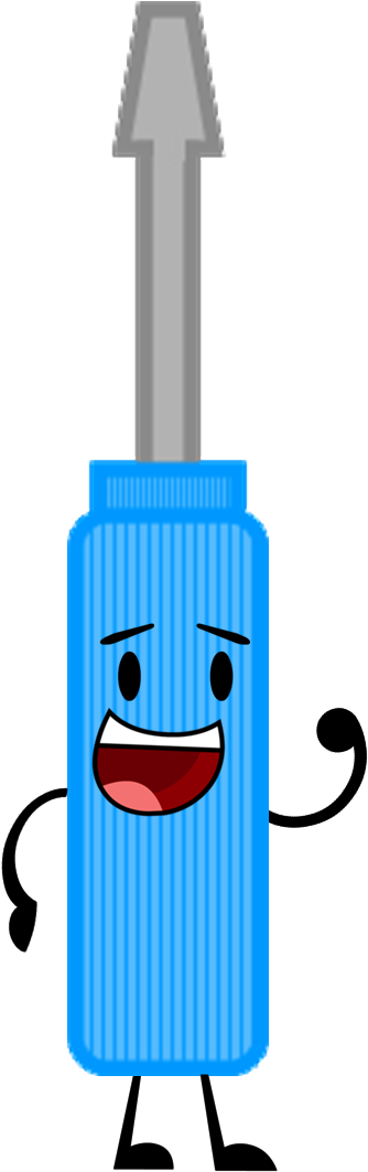 The Object Shows Community Wiki - Bfdi Screwdriver Clipart (374x1063), Png Download