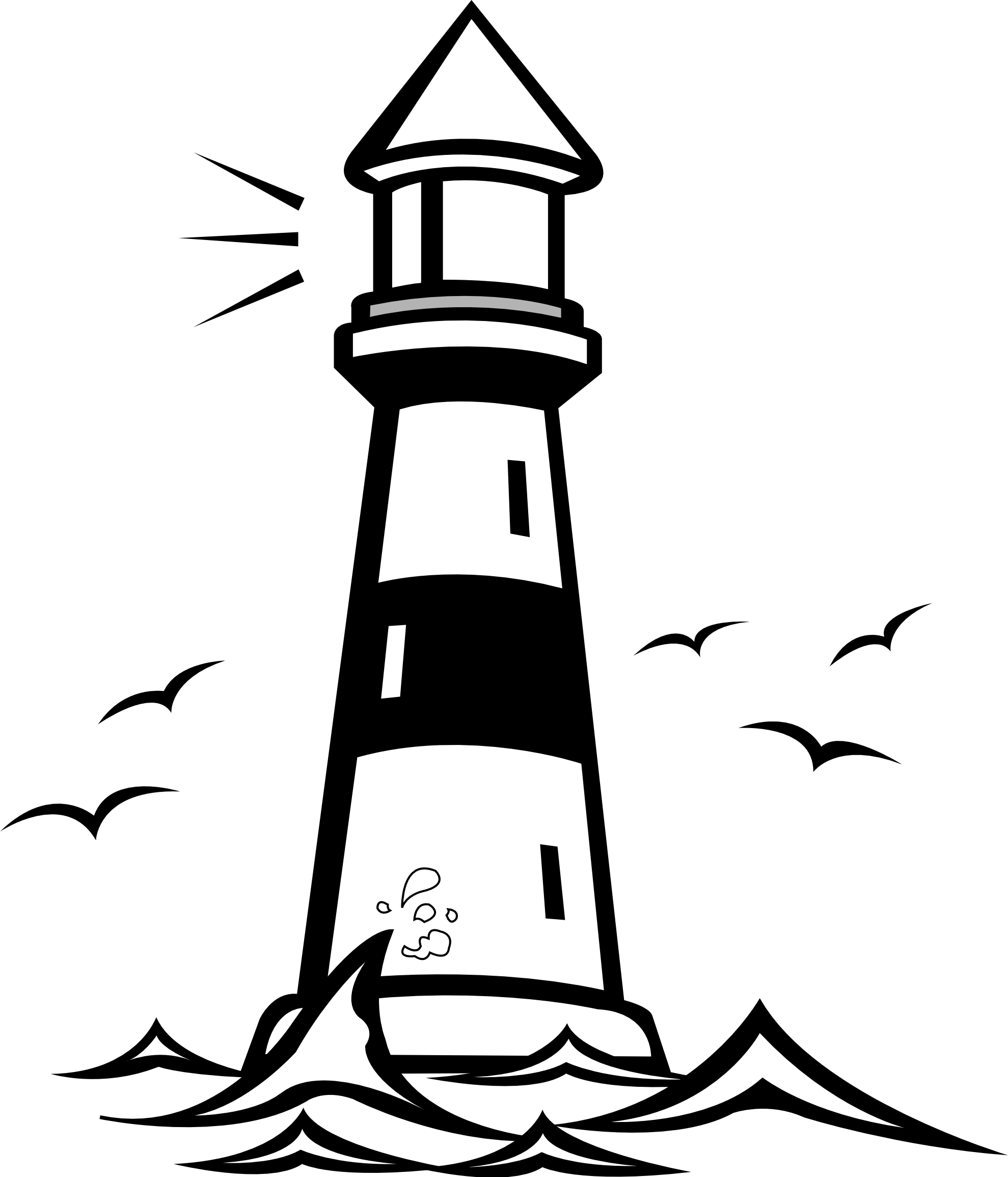Let Your Light So Shine Coloring Page , Png Download - Transparent Background Lighthouse Clipart (1979x2310), Png Download