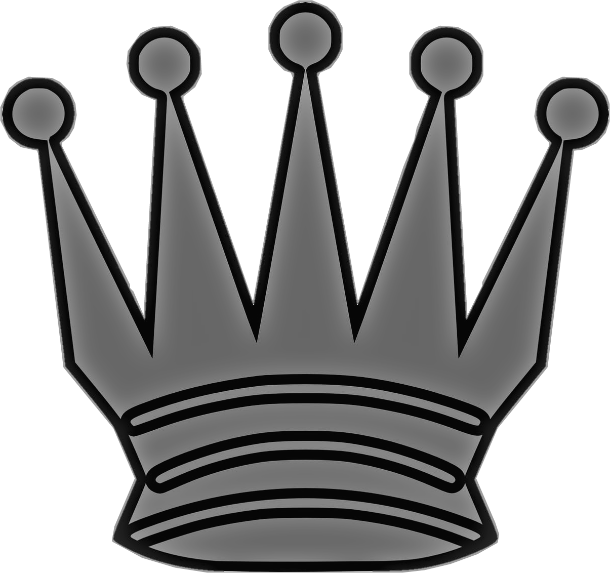 #crown #tiara #royal #king #queen #swag #dope #grey - Crown Clipart (1207x1134), Png Download