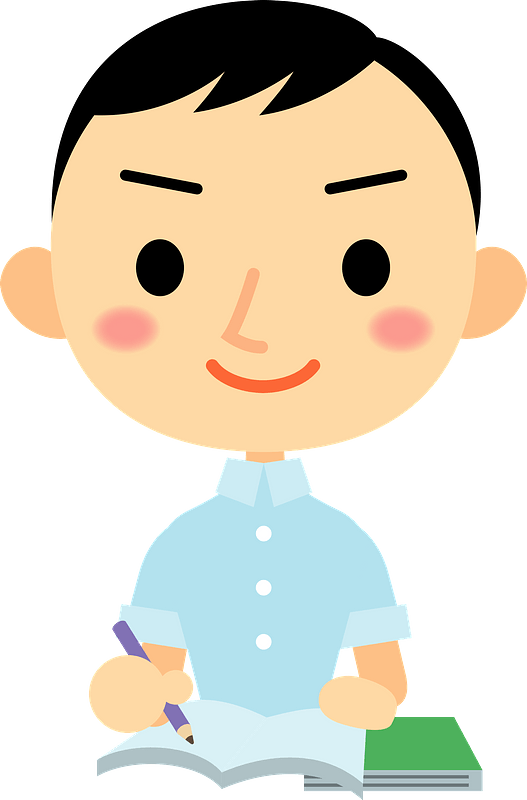 Male Student Study Clipart - Cartoon - Png Download (527x800), Png Download